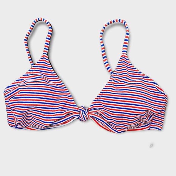 Xhilaration Bikini Top XL Red White Blue NEW NWT - Picture 1 of 9